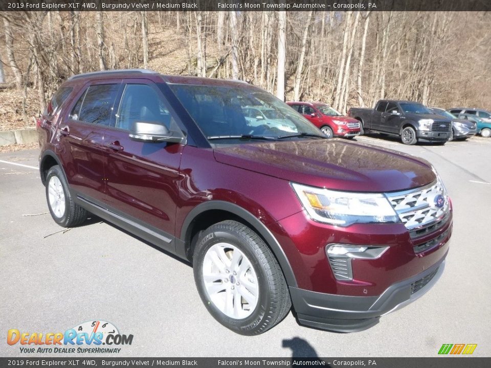 2019 Ford Explorer XLT 4WD Burgundy Velvet / Medium Black Photo #3