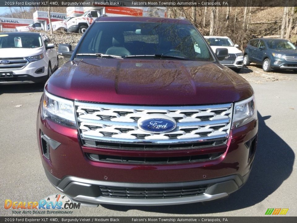 2019 Ford Explorer XLT 4WD Burgundy Velvet / Medium Black Photo #4