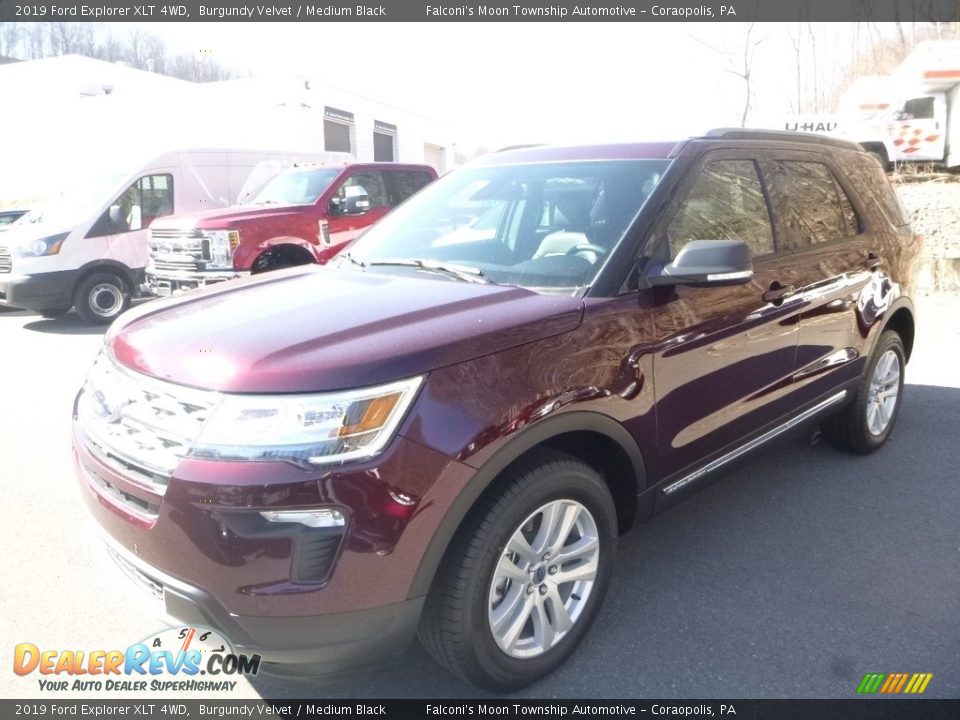 2019 Ford Explorer XLT 4WD Burgundy Velvet / Medium Black Photo #5