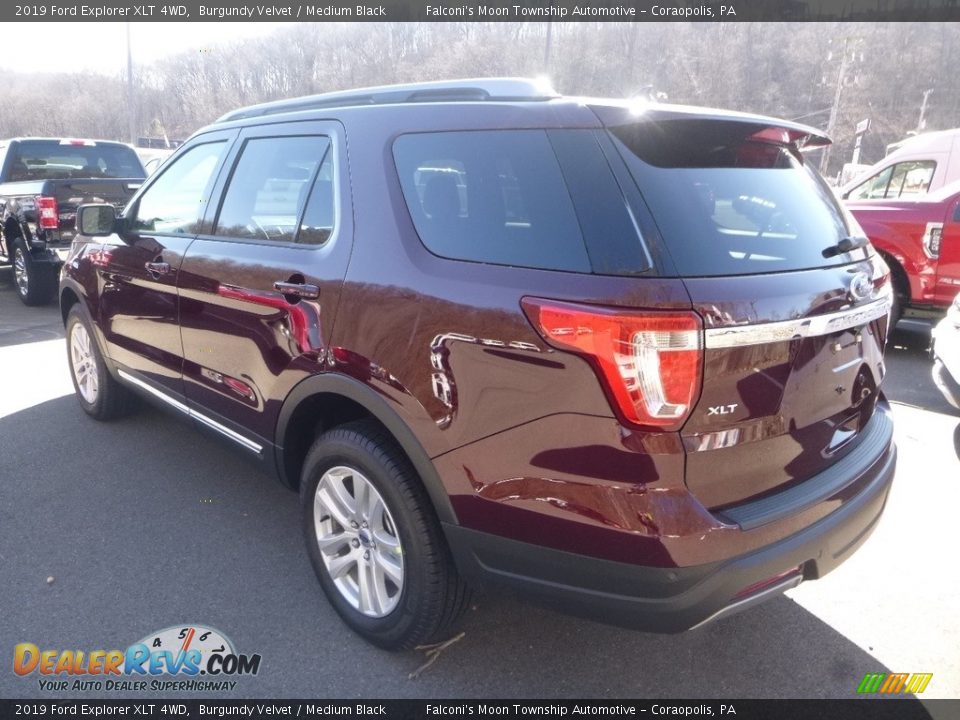 2019 Ford Explorer XLT 4WD Burgundy Velvet / Medium Black Photo #6