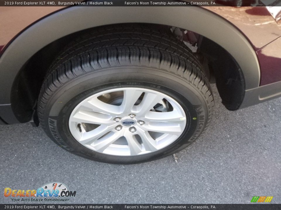 2019 Ford Explorer XLT 4WD Burgundy Velvet / Medium Black Photo #7