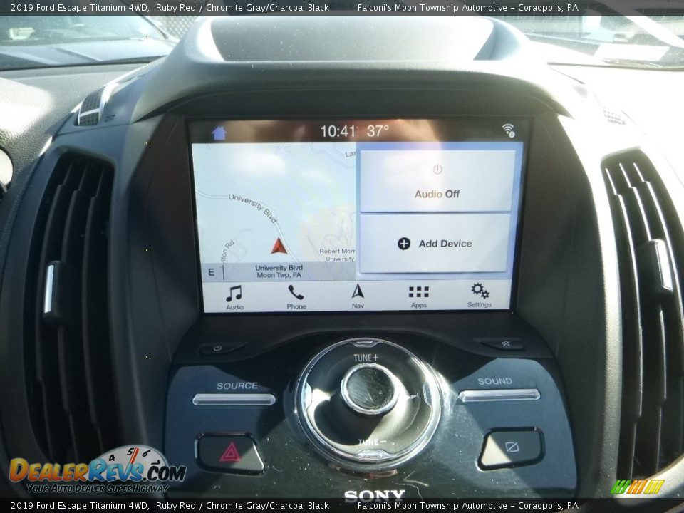 2019 Ford Escape Titanium 4WD Ruby Red / Chromite Gray/Charcoal Black Photo #14
