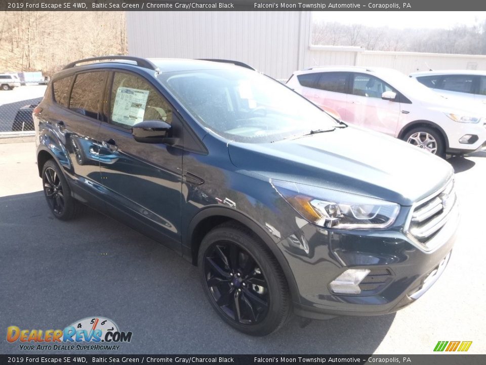 2019 Ford Escape SE 4WD Baltic Sea Green / Chromite Gray/Charcoal Black Photo #3