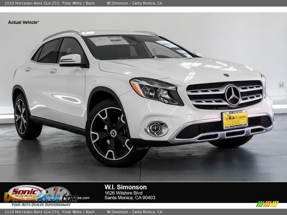 2019 Mercedes-Benz GLA 250 Polar White / Black Photo #1