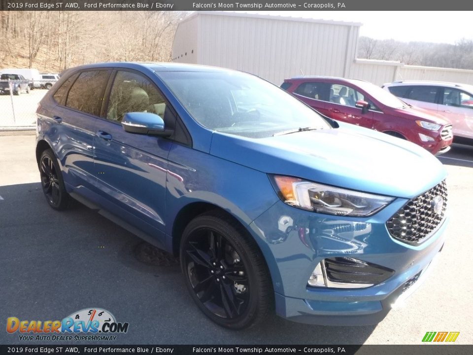 2019 Ford Edge ST AWD Ford Performance Blue / Ebony Photo #3