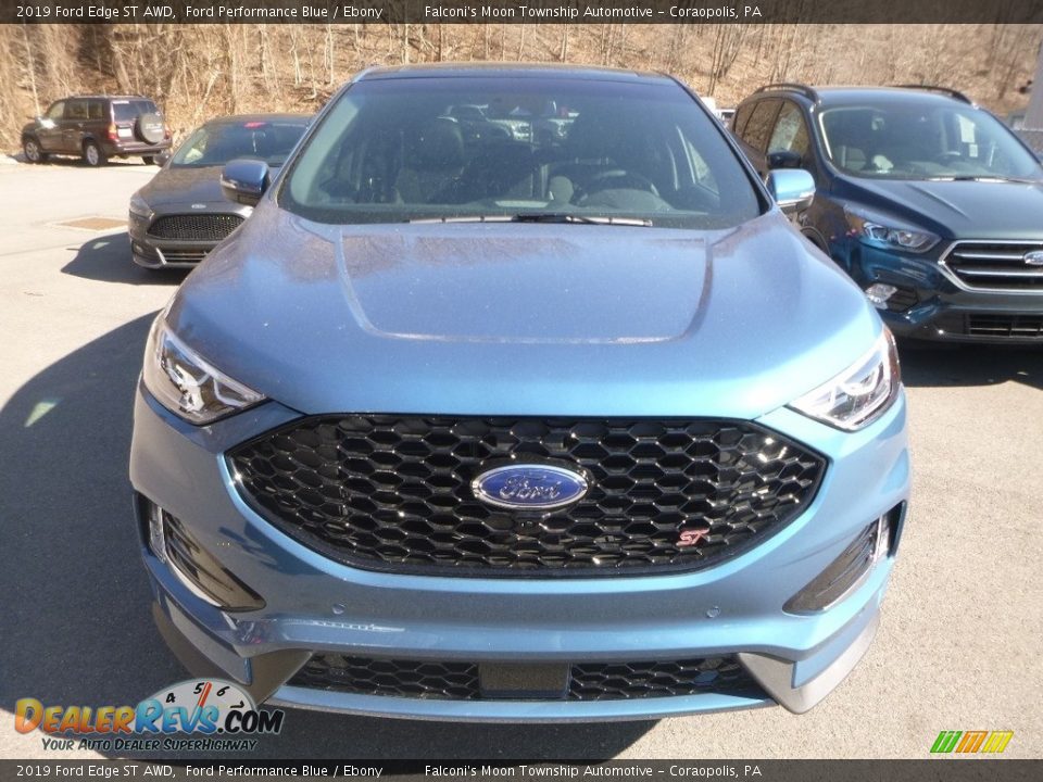2019 Ford Edge ST AWD Ford Performance Blue / Ebony Photo #4