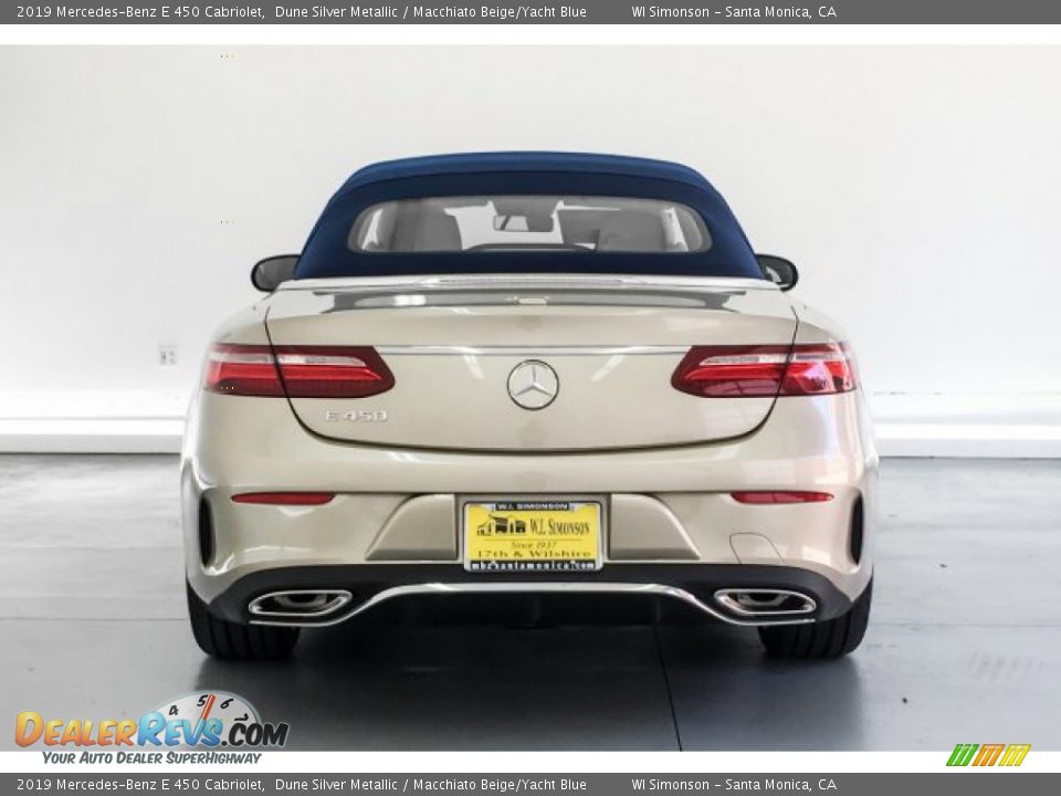 2019 Mercedes-Benz E 450 Cabriolet Dune Silver Metallic / Macchiato Beige/Yacht Blue Photo #3