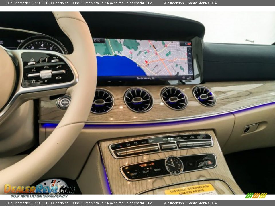 2019 Mercedes-Benz E 450 Cabriolet Dune Silver Metallic / Macchiato Beige/Yacht Blue Photo #6
