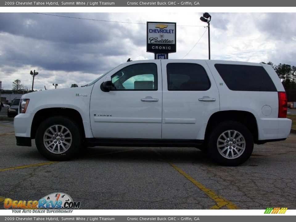 2009 Chevrolet Tahoe Hybrid Summit White / Light Titanium Photo #1