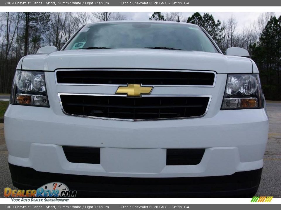 2009 Chevrolet Tahoe Hybrid Summit White / Light Titanium Photo #3