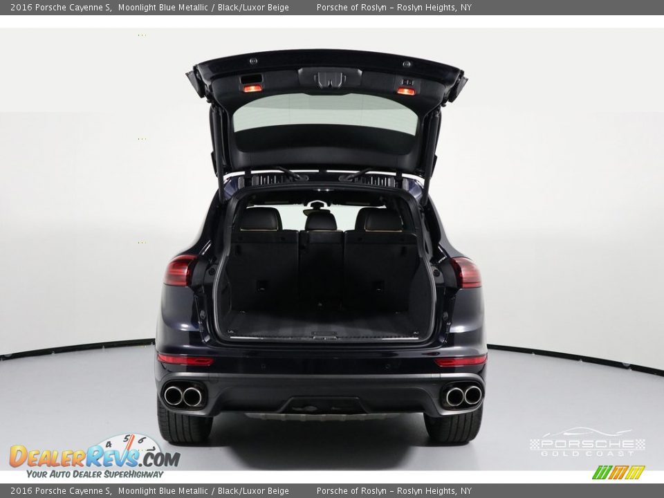 2016 Porsche Cayenne S Moonlight Blue Metallic / Black/Luxor Beige Photo #7