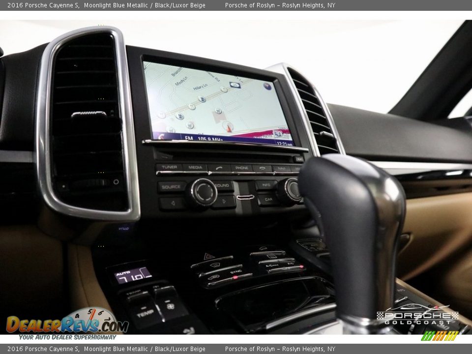 2016 Porsche Cayenne S Moonlight Blue Metallic / Black/Luxor Beige Photo #21