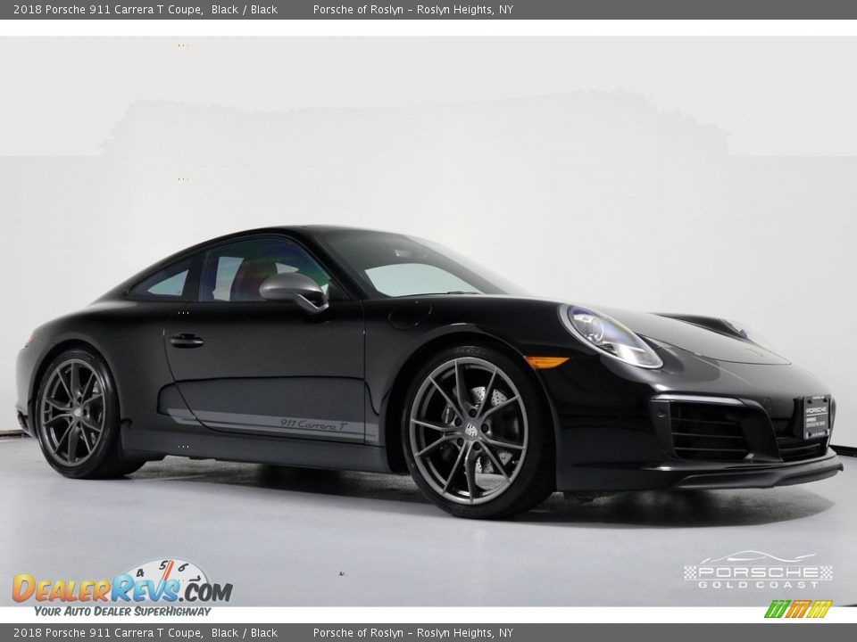 2018 Porsche 911 Carrera T Coupe Black / Black Photo #1