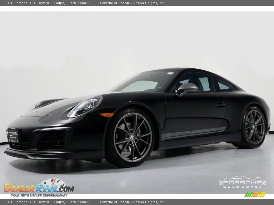 2018 Porsche 911 Carrera T Coupe Black / Black Photo #3