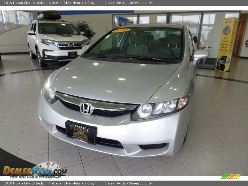 2010 Honda Civic LX Sedan Alabaster Silver Metallic / Gray Photo #1