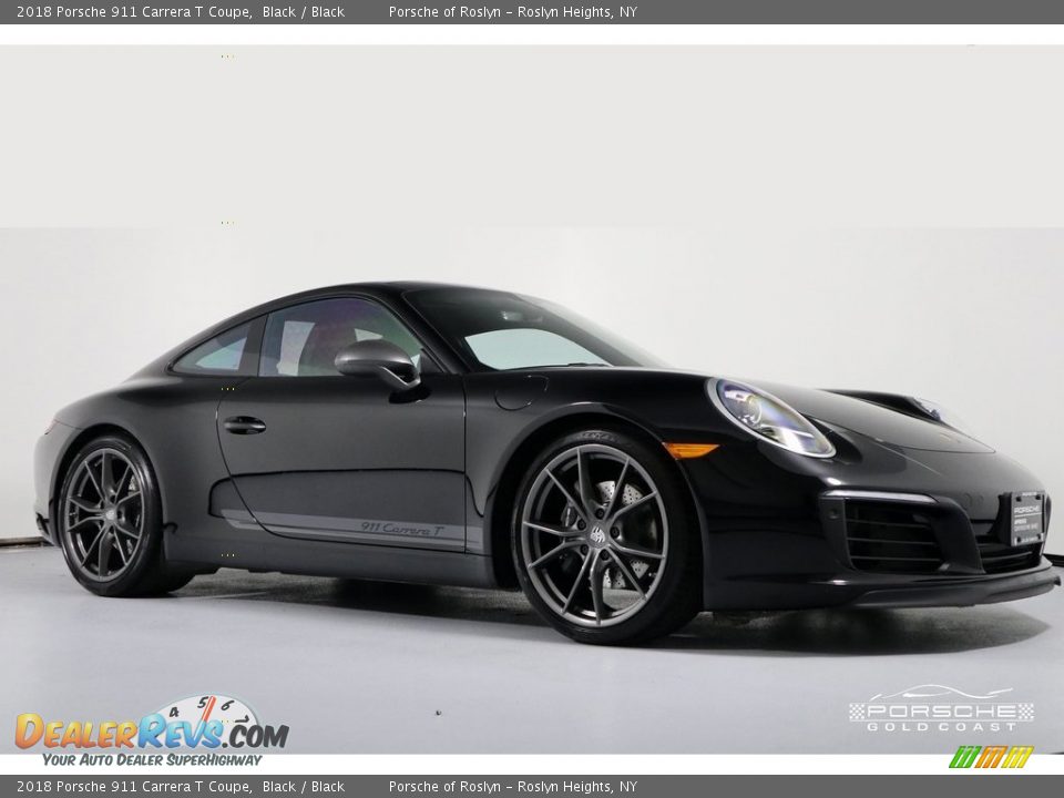 2018 Porsche 911 Carrera T Coupe Black / Black Photo #11