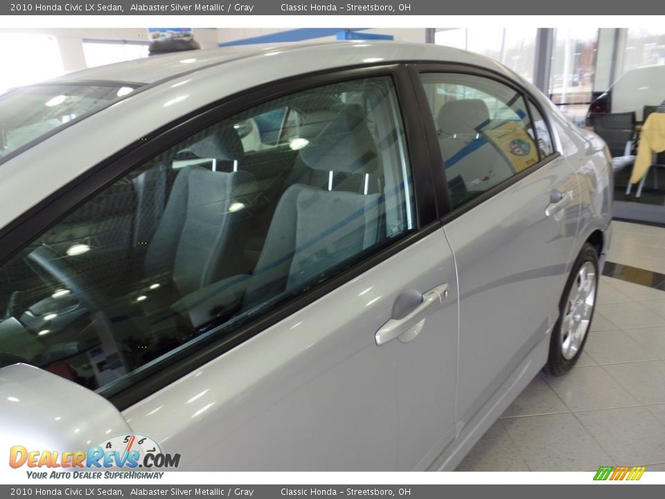 2010 Honda Civic LX Sedan Alabaster Silver Metallic / Gray Photo #8
