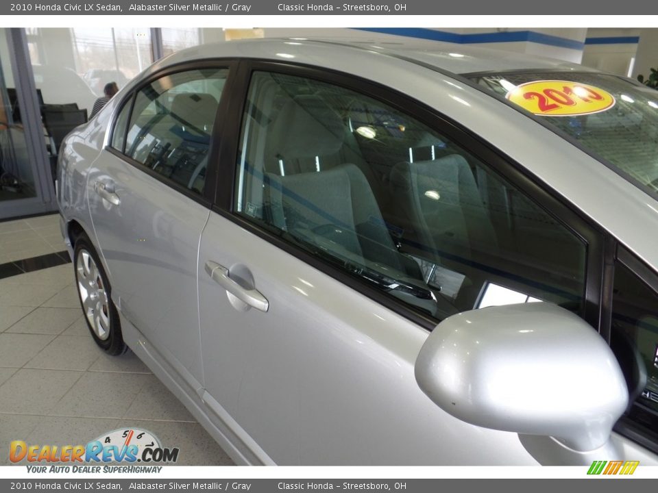 2010 Honda Civic LX Sedan Alabaster Silver Metallic / Gray Photo #11