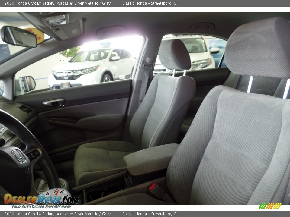 2010 Honda Civic LX Sedan Alabaster Silver Metallic / Gray Photo #16