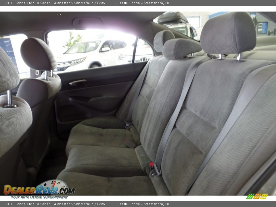 2010 Honda Civic LX Sedan Alabaster Silver Metallic / Gray Photo #17