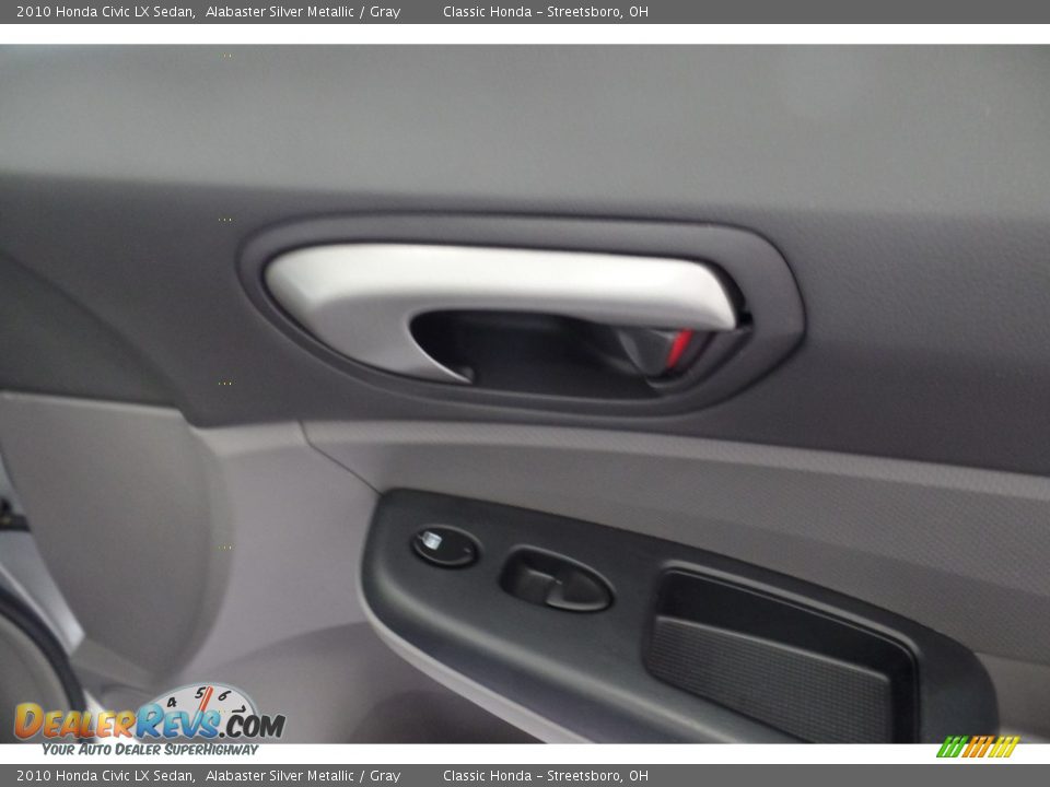 2010 Honda Civic LX Sedan Alabaster Silver Metallic / Gray Photo #19