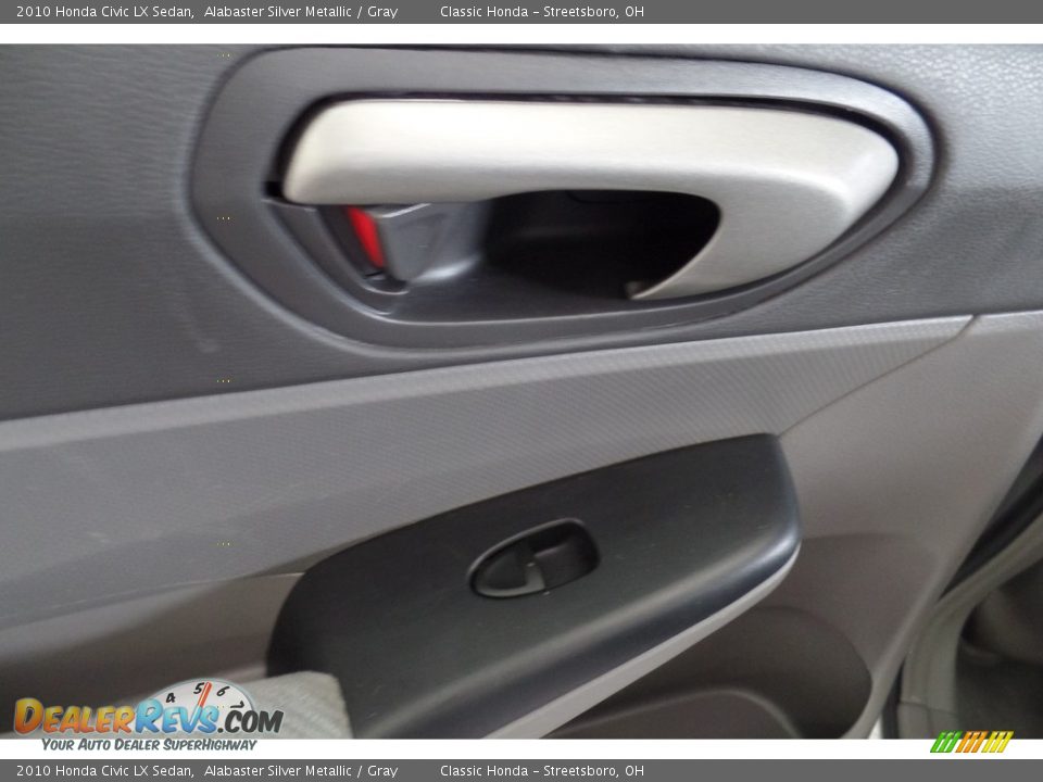 2010 Honda Civic LX Sedan Alabaster Silver Metallic / Gray Photo #20