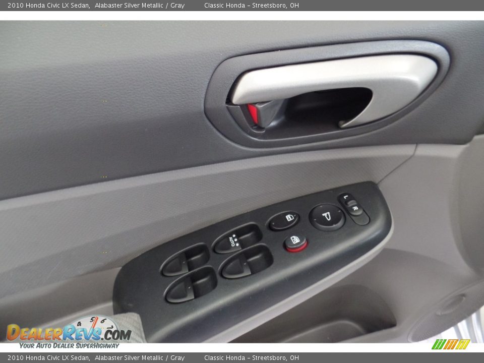 2010 Honda Civic LX Sedan Alabaster Silver Metallic / Gray Photo #21