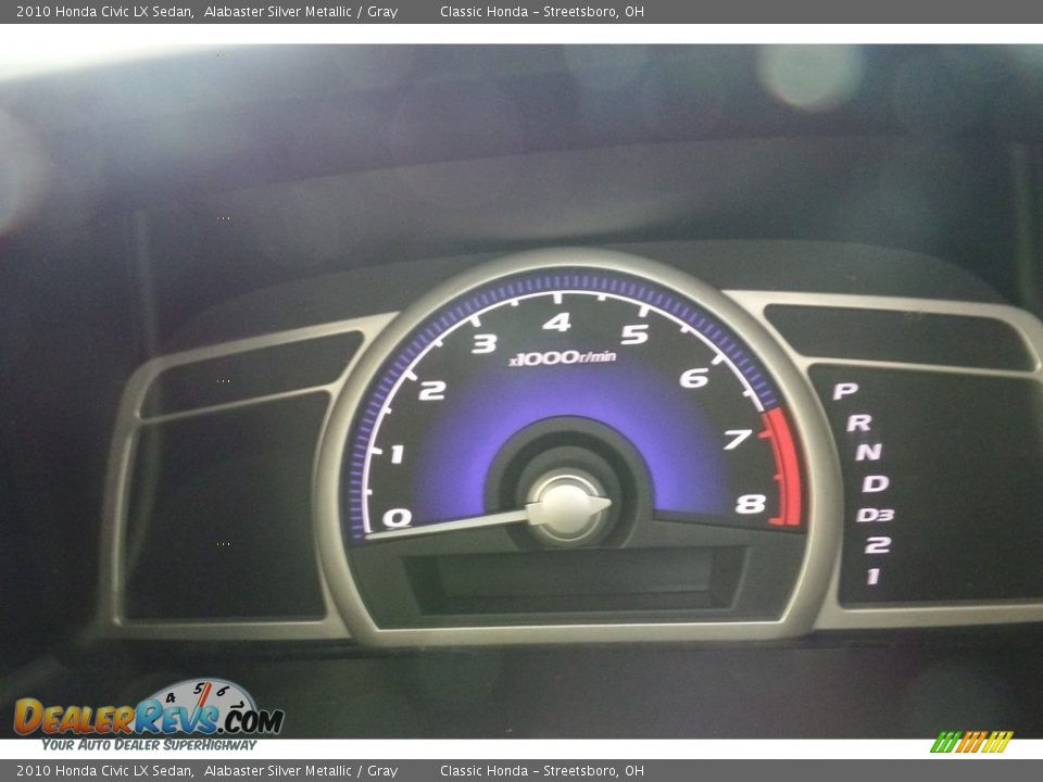 2010 Honda Civic LX Sedan Alabaster Silver Metallic / Gray Photo #23