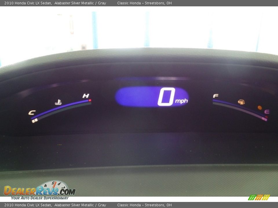 2010 Honda Civic LX Sedan Alabaster Silver Metallic / Gray Photo #24