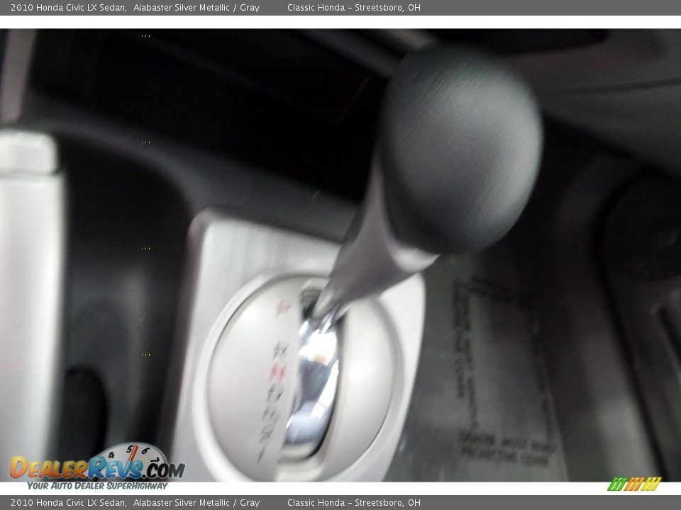 2010 Honda Civic LX Sedan Alabaster Silver Metallic / Gray Photo #27