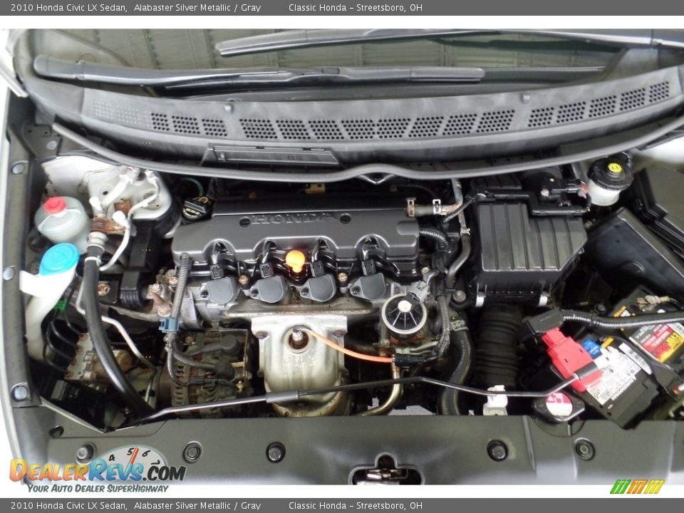 2010 Honda Civic LX Sedan Alabaster Silver Metallic / Gray Photo #30