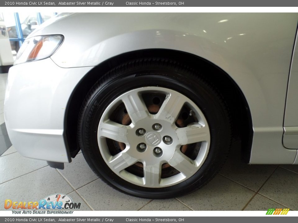 2010 Honda Civic LX Sedan Alabaster Silver Metallic / Gray Photo #31