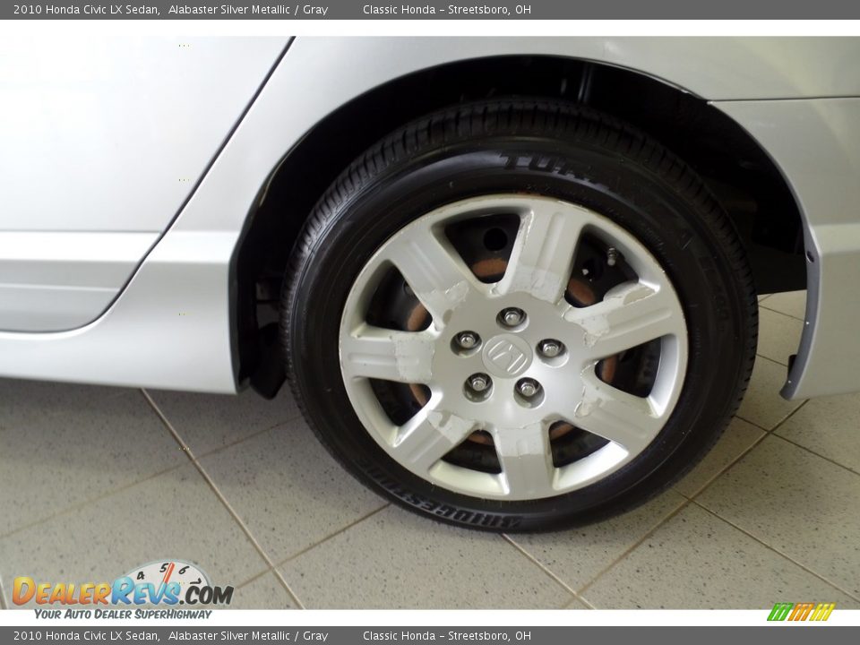 2010 Honda Civic LX Sedan Alabaster Silver Metallic / Gray Photo #32