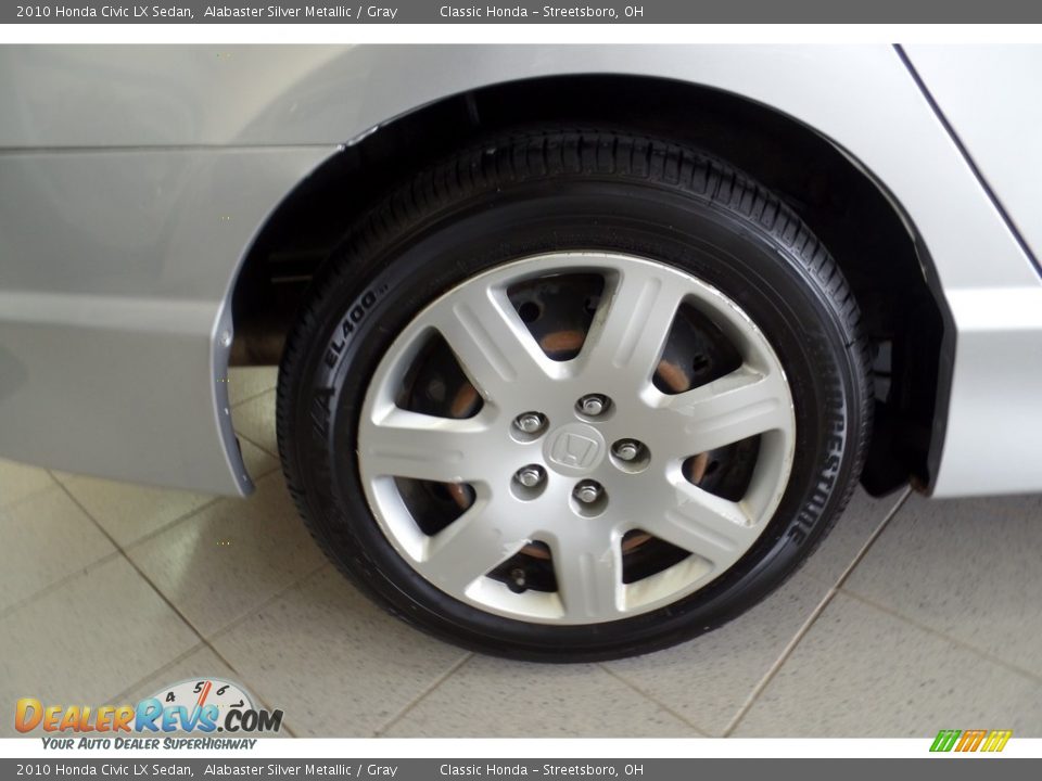 2010 Honda Civic LX Sedan Alabaster Silver Metallic / Gray Photo #33