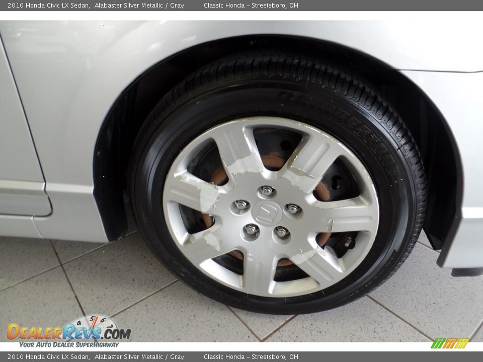 2010 Honda Civic LX Sedan Alabaster Silver Metallic / Gray Photo #34