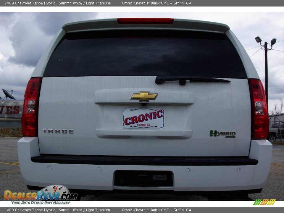 2009 Chevrolet Tahoe Hybrid Summit White / Light Titanium Photo #7
