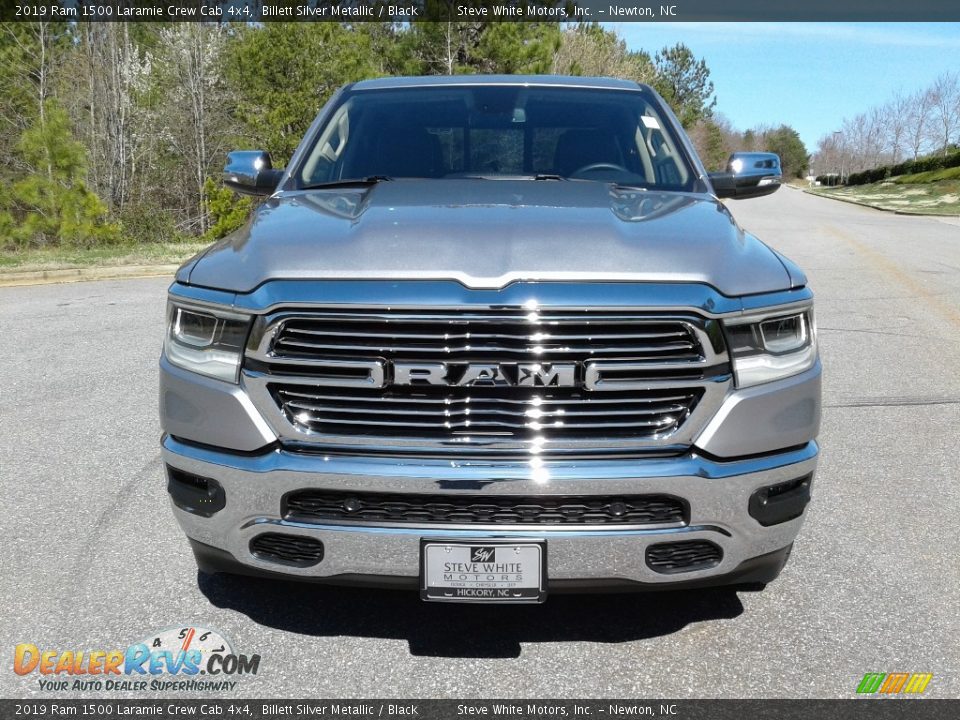 2019 Ram 1500 Laramie Crew Cab 4x4 Billett Silver Metallic / Black Photo #3