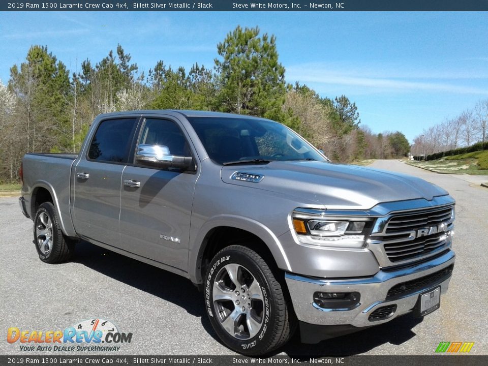 2019 Ram 1500 Laramie Crew Cab 4x4 Billett Silver Metallic / Black Photo #4