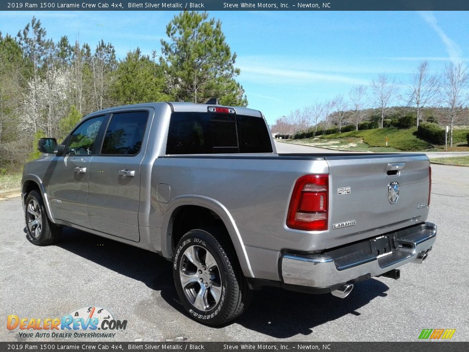 2019 Ram 1500 Laramie Crew Cab 4x4 Billett Silver Metallic / Black Photo #8