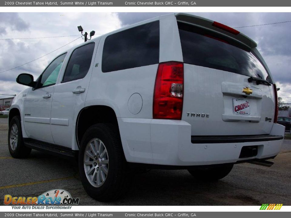 2009 Chevrolet Tahoe Hybrid Summit White / Light Titanium Photo #8