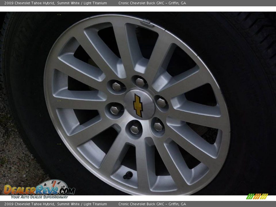 2009 Chevrolet Tahoe Hybrid Summit White / Light Titanium Photo #9