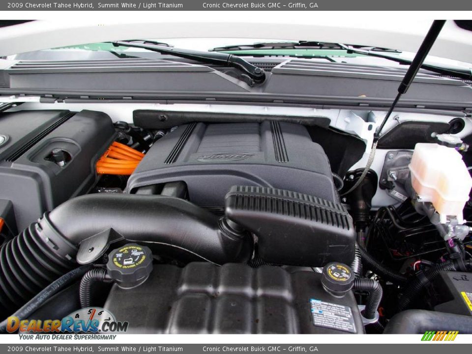 2009 Chevrolet Tahoe Hybrid Summit White / Light Titanium Photo #10