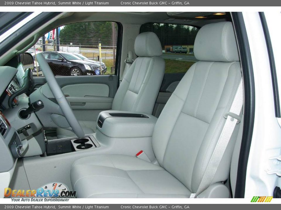 2009 Chevrolet Tahoe Hybrid Summit White / Light Titanium Photo #12