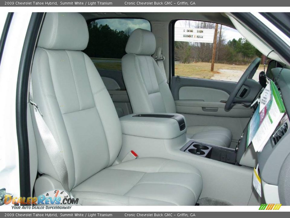 2009 Chevrolet Tahoe Hybrid Summit White / Light Titanium Photo #13