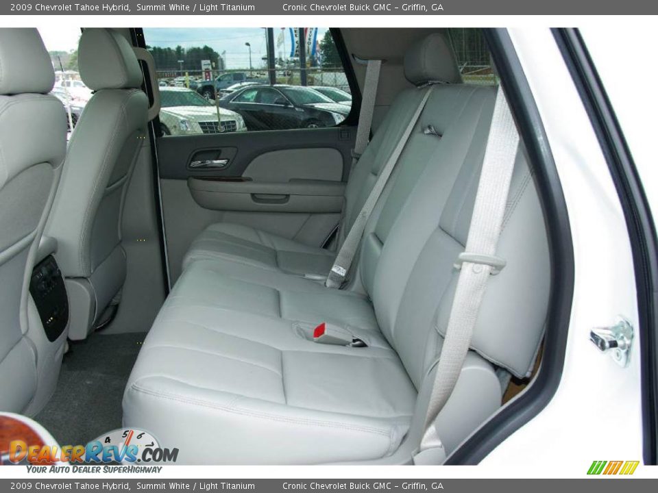 2009 Chevrolet Tahoe Hybrid Summit White / Light Titanium Photo #14