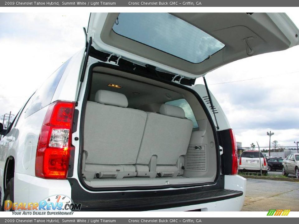 2009 Chevrolet Tahoe Hybrid Summit White / Light Titanium Photo #17