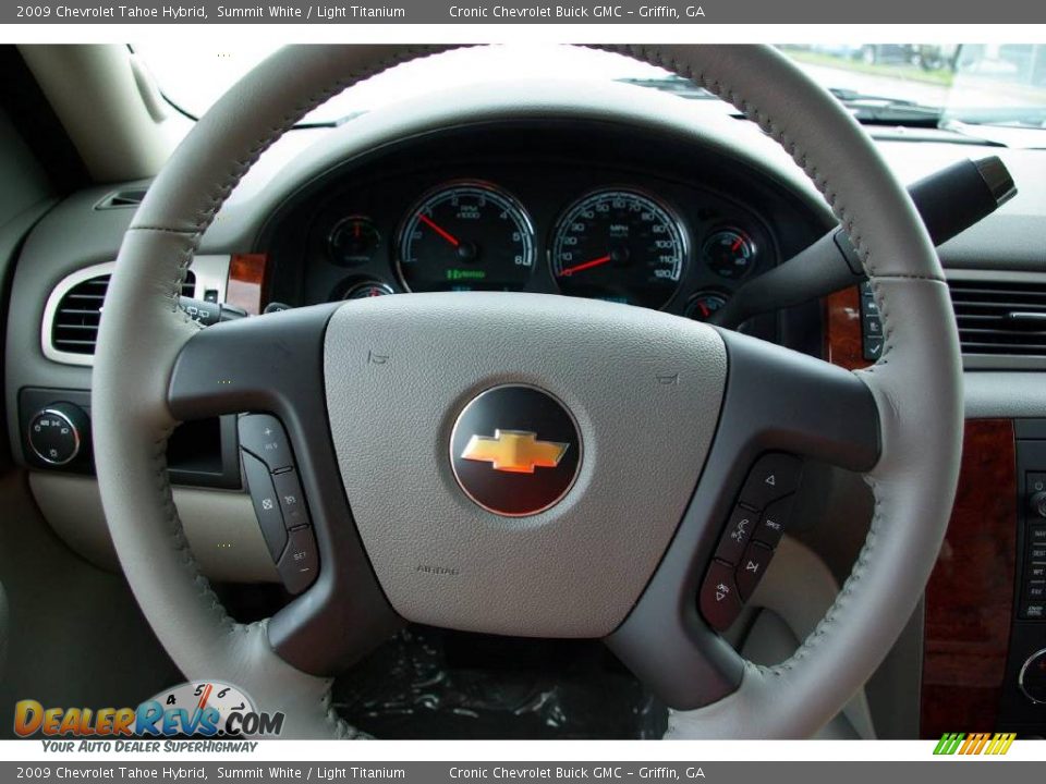 2009 Chevrolet Tahoe Hybrid Summit White / Light Titanium Photo #21