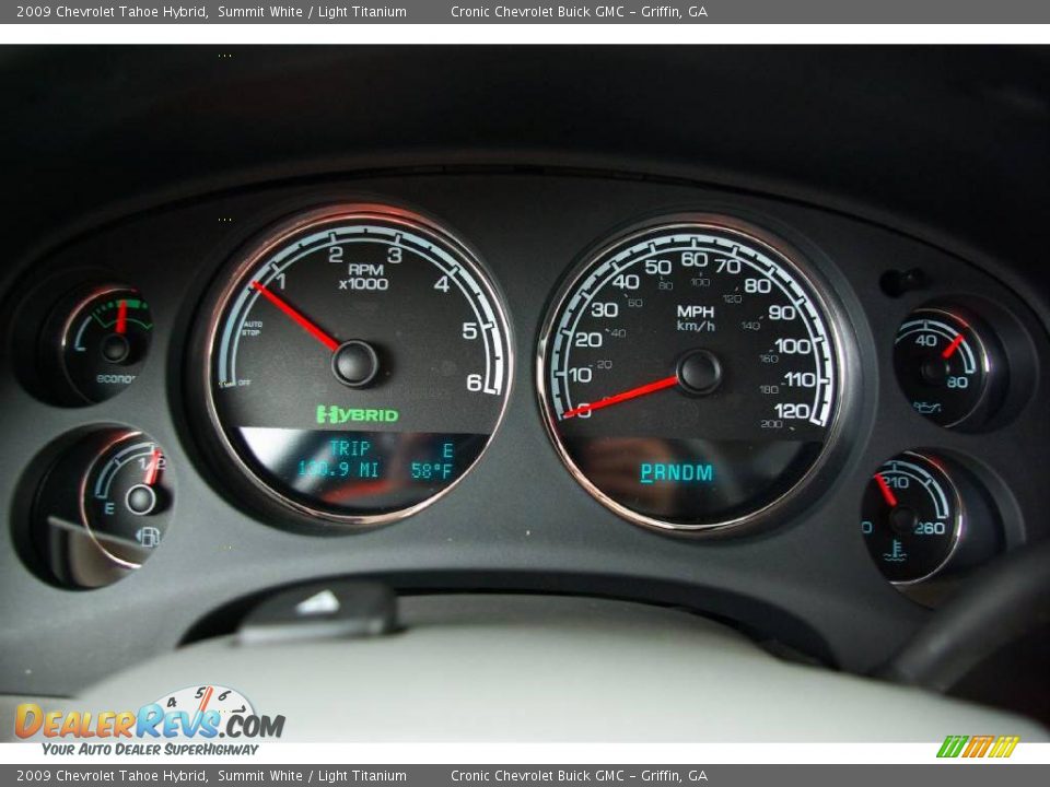 2009 Chevrolet Tahoe Hybrid Summit White / Light Titanium Photo #22