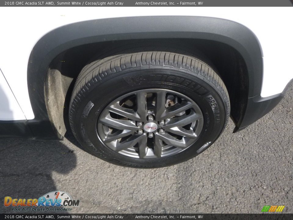 2018 GMC Acadia SLT AWD Summit White / Cocoa/Light Ash Gray Photo #2