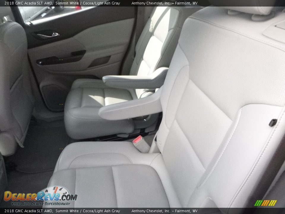 2018 GMC Acadia SLT AWD Summit White / Cocoa/Light Ash Gray Photo #12